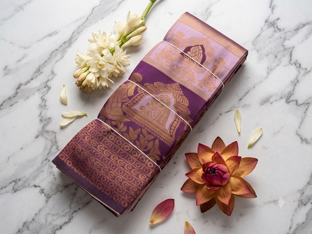 Beautyfull Lakshmi Kubera silk Saree