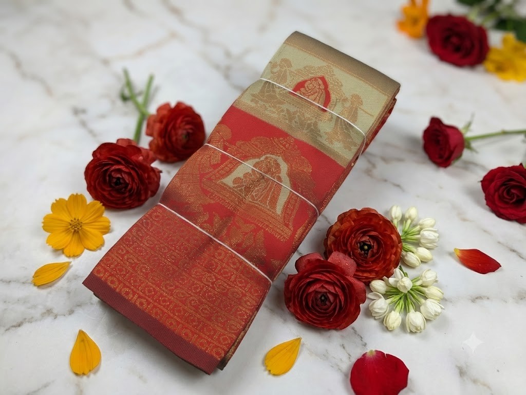 Beautyfull Lakshmi Kubera silk Saree