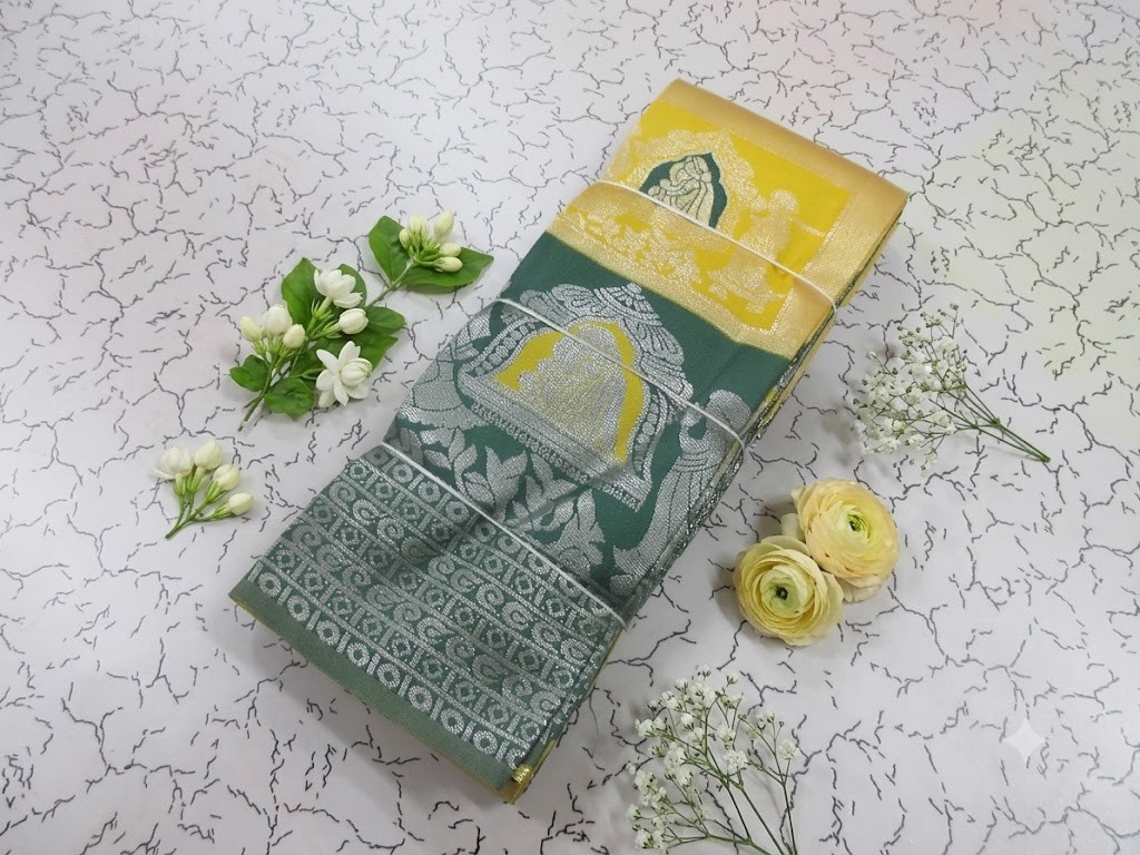 Beautyfull Lakshmi Kubera silk Saree